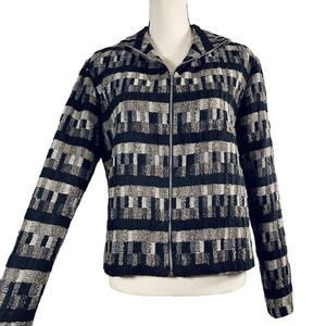 Vintage Randy Kemper Women’s Size 6 Textured Wool Zip up Jacket Made in USA